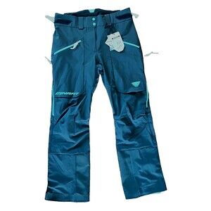 NWT $250 DYNAFIT Women's M Radical Softshell Pants Ski Touring Windproof Blue